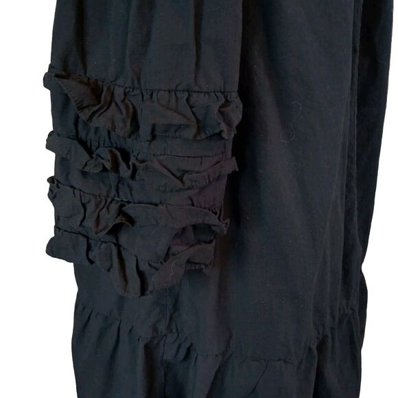 Zanzea Collection Off Shoulder Dress Medium Black Bell 3/4 Ruffle Sleeve - Picture 5 of 15